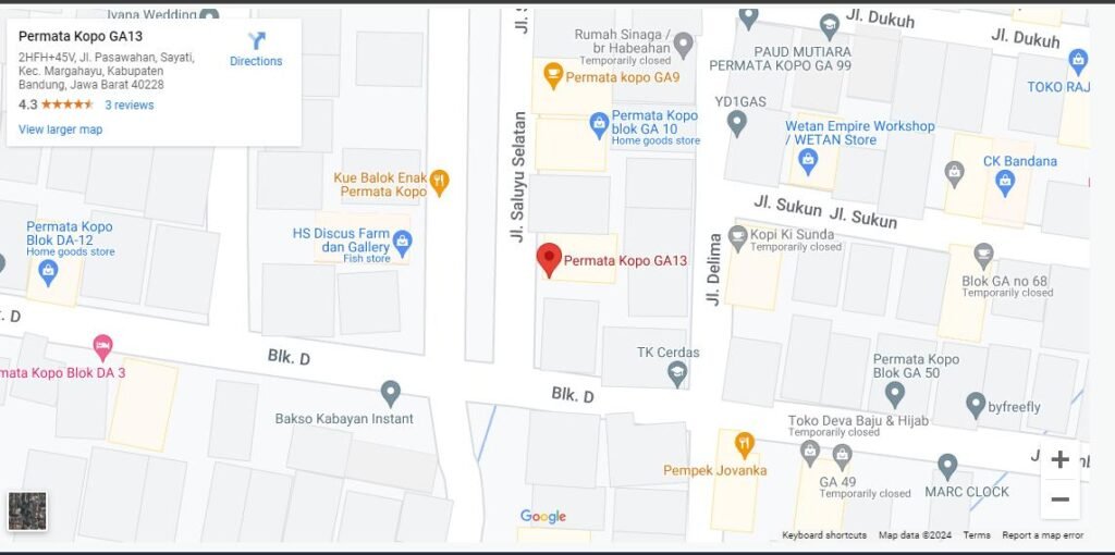 peta permata kopo ga 13